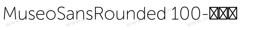 MuseoSansRounded 100字体转换